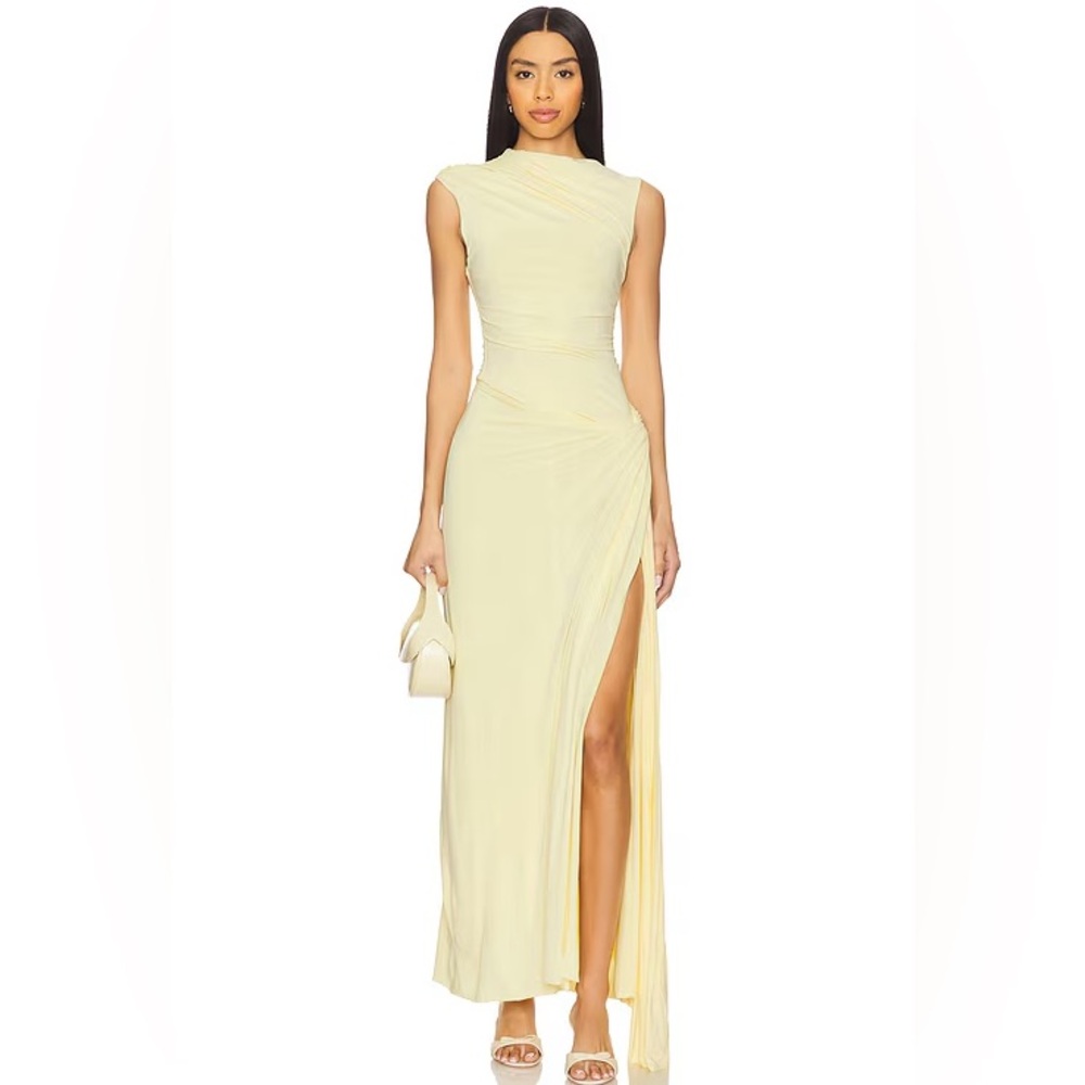 NWT Bec + Bridge Greta Twist Maxi Dress - Butter